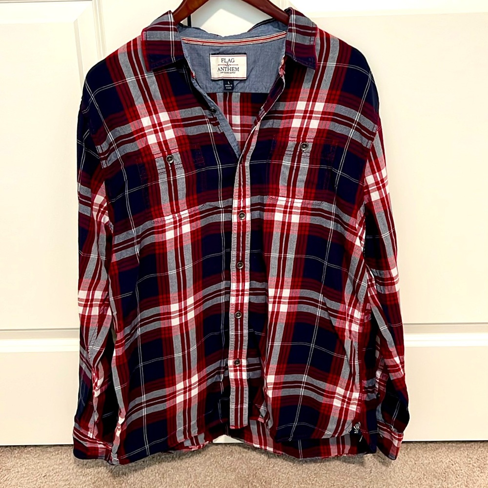 Flag & Anthem Long Sleeve Button Down